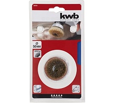 Щетка чашечная для дрели 50 мм, латунь, мягкая KWB 609110