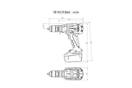 Аккумуляторный ударный шуруповерт Metabo SB 18 LTX Quick 602200840