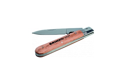 Нож для кабеля Brinko деревянная рукоятка 992343