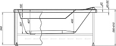 Фронтальная панель Aquanet West/Nord/Largo 140
