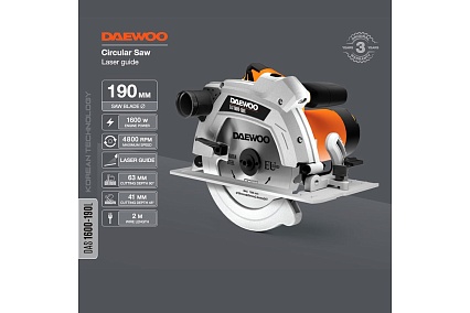 Дисковая пила Daewoo DAS 1600-190L DAS 1600-190L