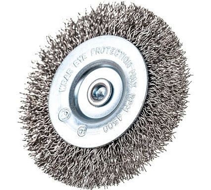 Щетка проволочная дисковая (75 мм; INOX; хвостовик 6.25 мм) Graphite 57H602