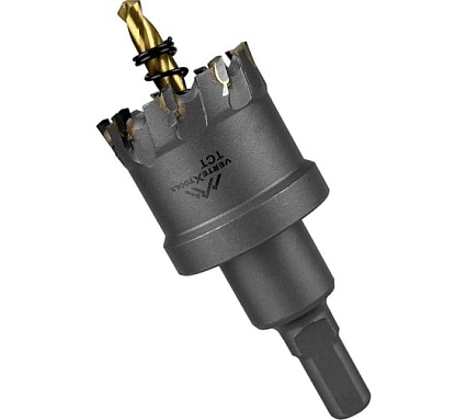 Коронка твердосплавная с центрирующим сверлом по металлу 70 мм Vertextools 1819-70