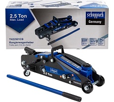 Домкрат подкатной гидравлический Scheppach 2.5т с фиксацией (h min 140мм, h max 387мм) Sch-TH22501CB(65256)