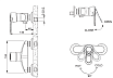 Смеситель для душа Bravat Loop F9124182BM-01-RUS черный матовый