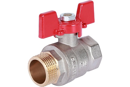 Шаровой кран Rommer 3/4", ВН/НР, RBV-0004-0210220, RG008UB5BGBA2P