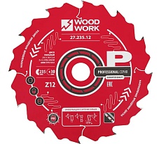 Диск пильный WOODWORK Профессионал 235x2.4/1.6x30 Z=12 A=20 27.235.12