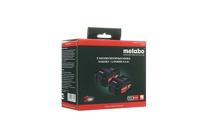 Аккумулятор Li-Power (18В,  Li-Ion, 4Ач, 2 шт.) Metabo T03460