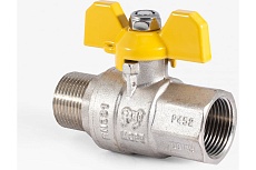 Шаровой кран для газа PROFACTOR PF GAS ручка бабочка, в/н 3/4 дюйма PF GBV 337