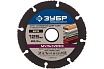 Круг отрезной МУЛЬТИРЕЗ (125х22.2 мм) для УШМ Зубр 36859-125