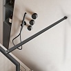 Душевая перегородка Vincea Волк-Ин (Walk-In) VSW-1HP120FLGM 120x200 вороненая сталь, рифленое