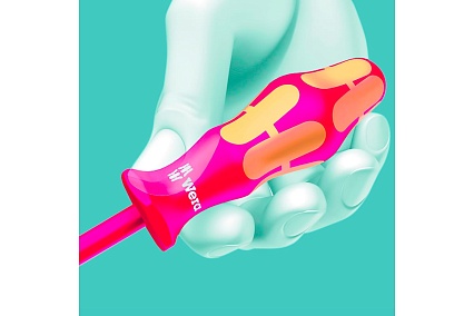 Отвёртка диэлектрическая WERA VDE, SL 1.0х5.5х125 мм, WE-006120