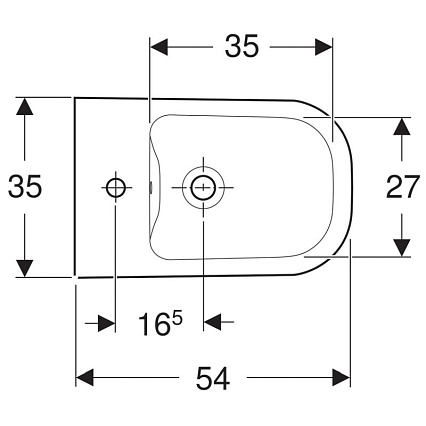 Подвесное биде Geberit Smyle 500.216.01.1