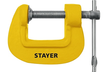 Чугунная струбцина Stayer SG-25 тип G, 25 мм 3215-025