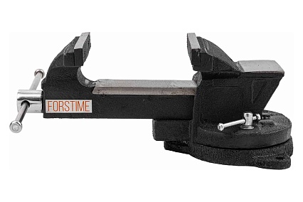 Тиски стальные поворотные с наковальней FORSTIME 4" (100мм) FT-6540104(60286)