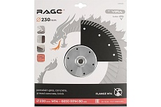 Диск алмазный 230 мм турбо с фланцем М14 RAGE by VIRA 603230