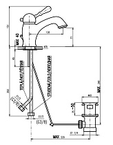 Смеситель для раковины Rav Slezak Labe L527.5SM