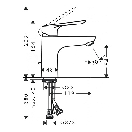 Душевой набор Hansgrohe Logis E SetLogisE100C (71178000+71415000+26532400)