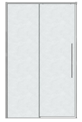 Душевая дверь Grossman Galaxy 100x195 шиншилла, хром 100.K33.01.100.10.02