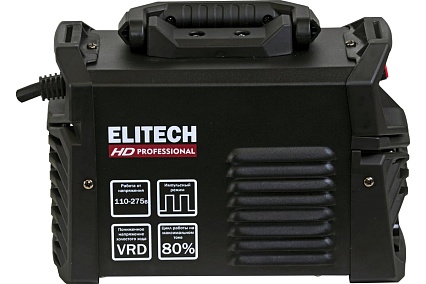 Инверторный сварочный аппарат Elitech HD WM 180 Pulse 204465