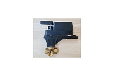 Трехходовой шаровой кран Techno 3040B латунный, под привод DN40, G1 1/2, КVS 40.0 640340-2
