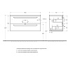 Мебель для ванной Cezares Eco-Cer-N 100 см Фисташковый Софт