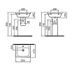 Раковина VitrA Form 300 с пьедесталом 55 см