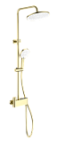 Душевая стойка Wonzon&Woghand Muse Corno WW-B3110-BG термостат, брашированное золото