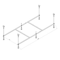 Каркас Am.Pm X-Joy W94A-180-080W-R 180x80 см