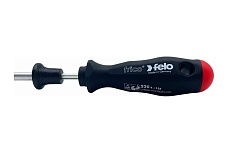 Плоская отвертка Felo шлицевая, SL 4,0х0,8, с захватом для крепежа 52004510
