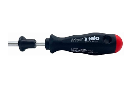 Плоская отвертка Felo шлицевая, SL 4,0х0,8, с захватом для крепежа 52004510
