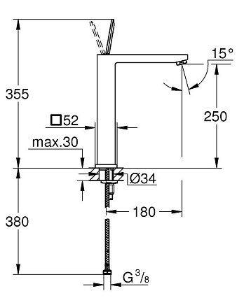 Смеситель для раковины Grohe Eurocube Joy 23661000