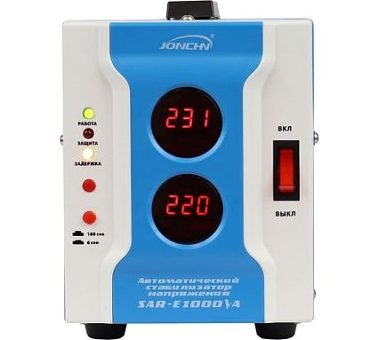 Однофазный стабилизатор напряжения JONCHN SAR-E1000VA