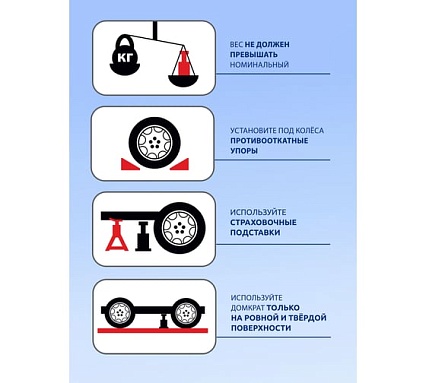 Бутылочный домкрат Forsage F-T95004(DS) 50 т 51361