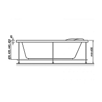 Акриловая ванна Relisan Ariadna 145x95 см L