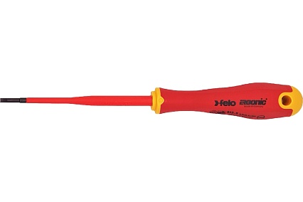 Диэлектрическая отвертка Felo SL 3,0х0,5, E-Slim Ergonic 41393090