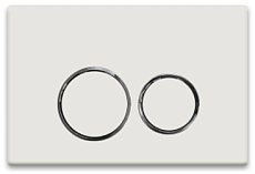 Кнопка смыва CeramaLux DC-014 белый глянец