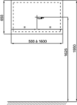 Зеркало Jacob Delafon Replique EB1475-NF 120 см анти-пар с вертикальной подсветкой