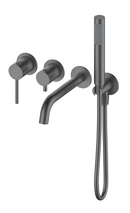 Смеситель для ванны Oliveeka Y-Line OL-889017-BGM оружейный металл