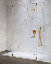 Душевая перегородка RGW Walk In WA-052Gb (WA-016Gb+2Z-071Gb) 140x195 брашированное золото, прозрачное 351005243-16