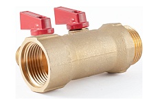 Коллектор с шаровыми кранами PROFACTOR в/н 1&quot; х 2 вых 1/2&quot;нар PF MV 265.2