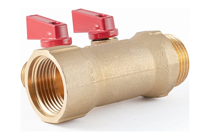 Коллектор с шаровыми кранами PROFACTOR в/н 1" х 2 вых 1/2"нар PF MV 265.2