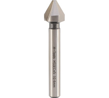 Зенковка H-Tools 60градусов 10.4мм HSSE-Co5 3z DIN334C L-56мм 896104EHT
