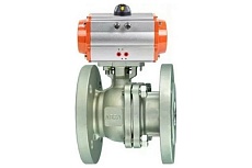 Шаровой кран DN.ru КШФП Ду200 Ру16, пневмопривод DA-160 D160-02025