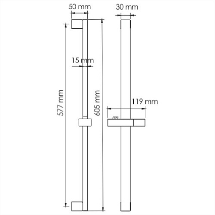 Душевая стойка WasserKRAFT A123 хром