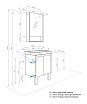 Мебель для ванной Акватон Сканди Doors 55 см белый