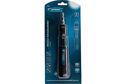 Реверсивная отвертка с револьверным механизмом Gross 11 шт, сталь S2 11601