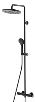 Душевая стойка Bossini Elios L10172.073 с термостатом, черный матовый