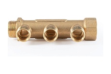 Коллектор латунный PROFACTOR в/н 3/4&quot; х 3 вых 1/2&quot;нар PF MF 262.3