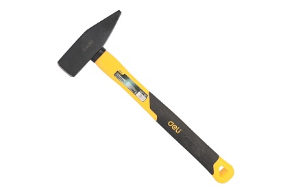 Слесарный молоток Deli DL442010 1000 гр (квадратный боек, фибергласовая рукоять) 130312